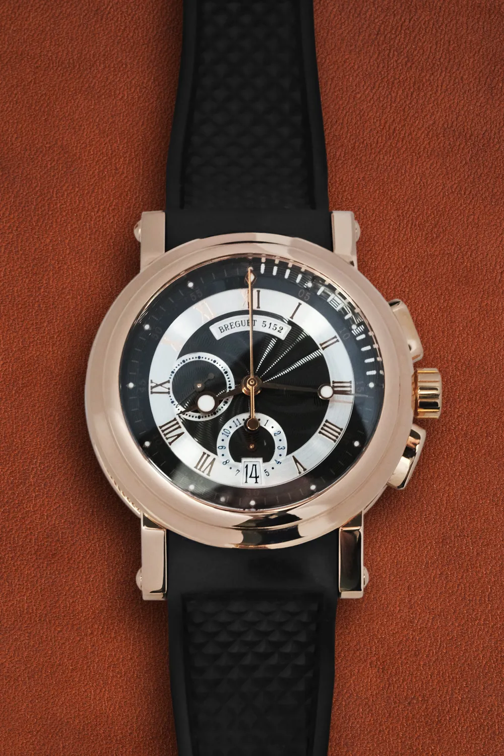 Breguet Marine 5827BR/Z2/5ZU 42mm Rose gold Black