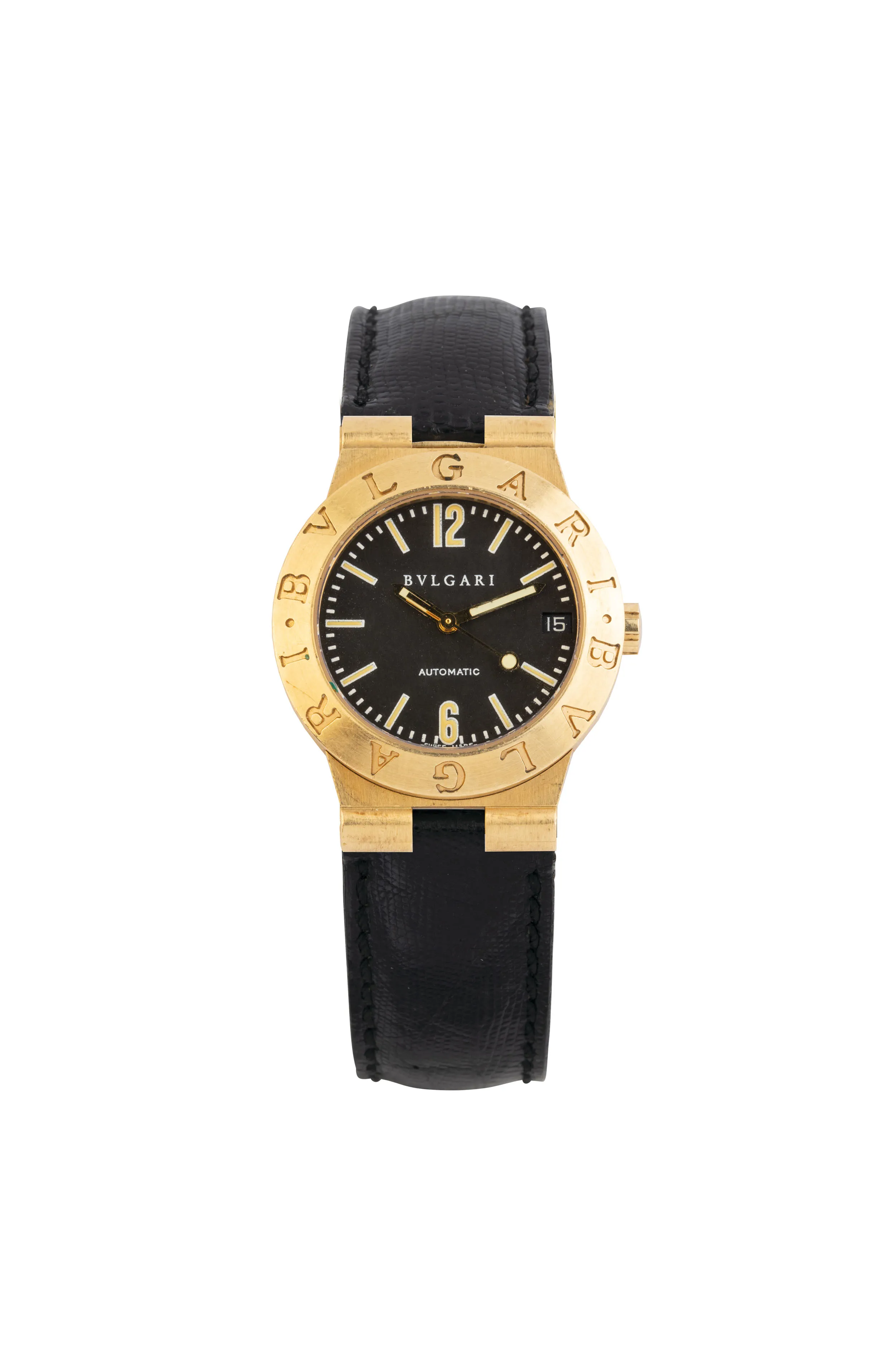 Bulgari Diagono LCV 29 G 29mm Yellow gold Black