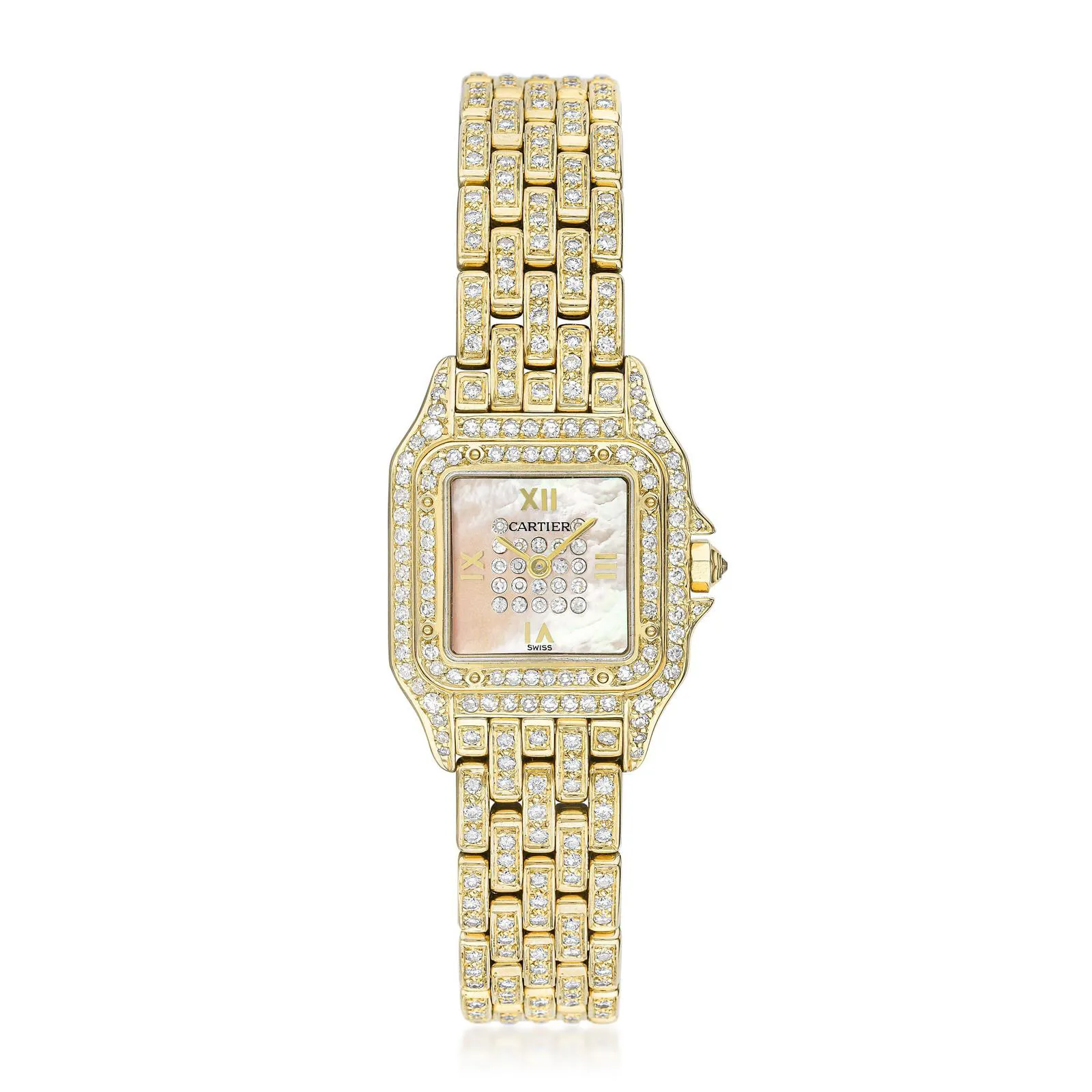 Cartier Panthère W25022B9 22mm Yellow gold Mother-of-pearl