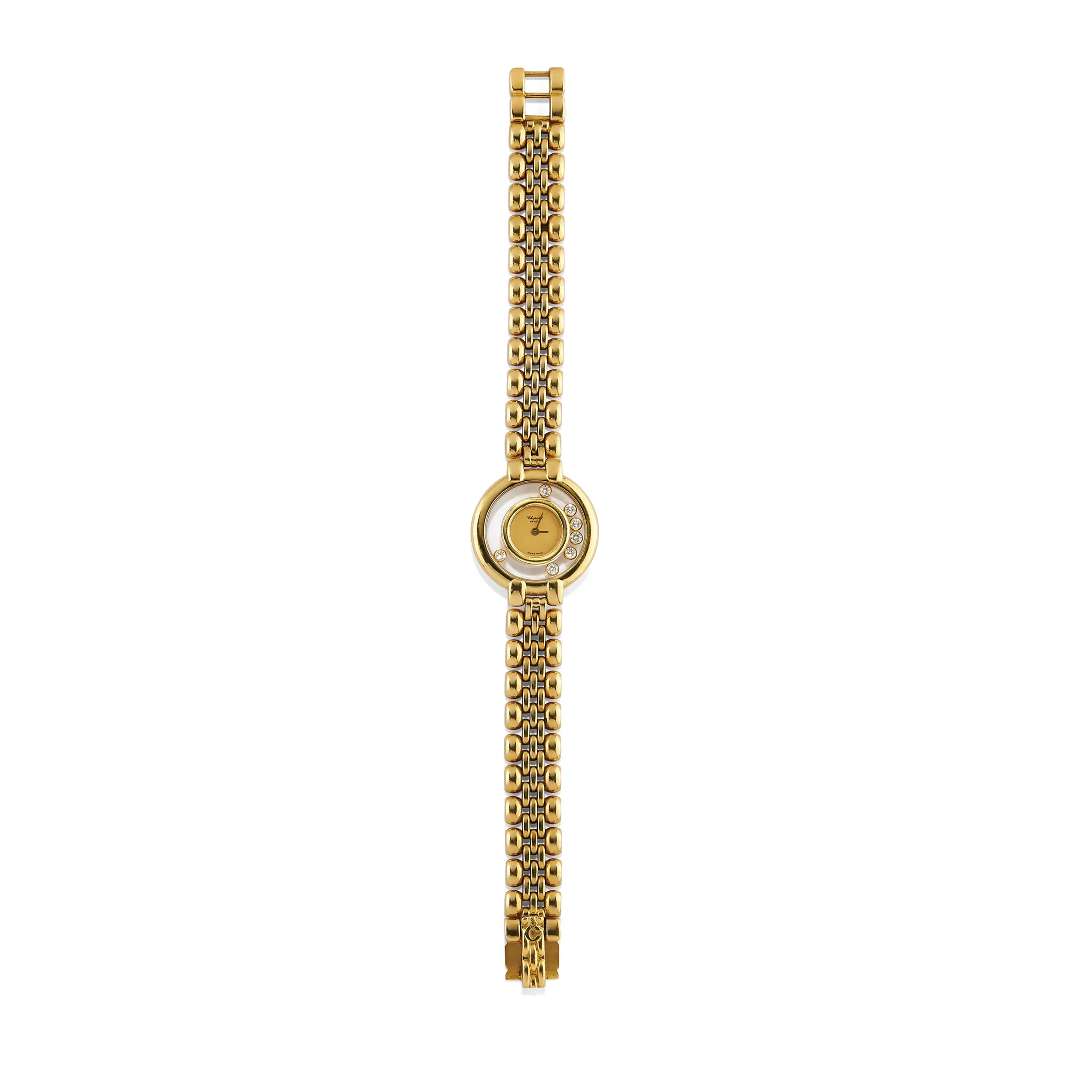 Chopard Happy Diamond 25mm Yellow gold Champagne