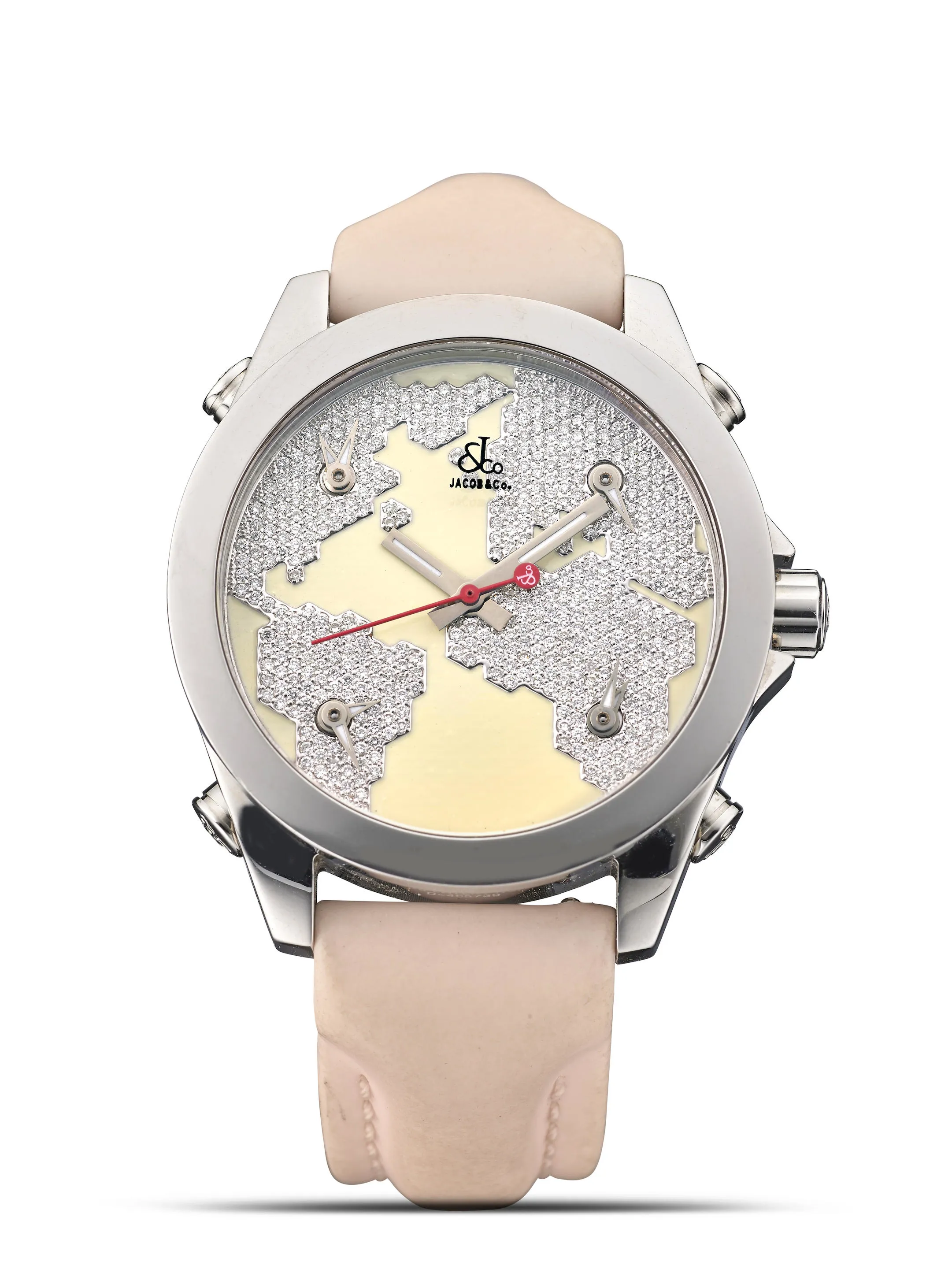 Jacob & Co. Five Time Zone 40mm Stainless steel Cream