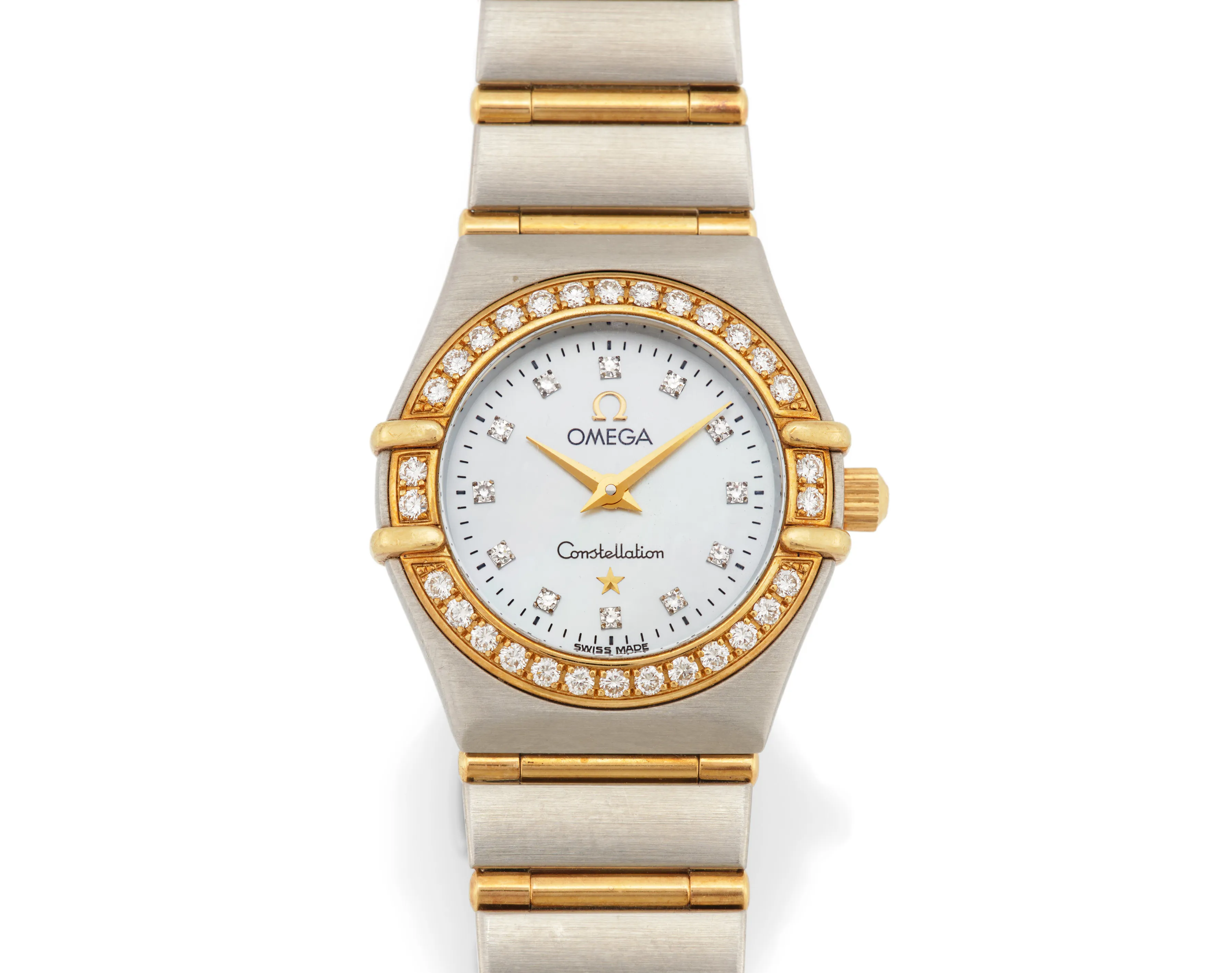 Omega Constellation 8951203 22mm Yellow gold and Stainless steel and PVD Mother-of-pearl