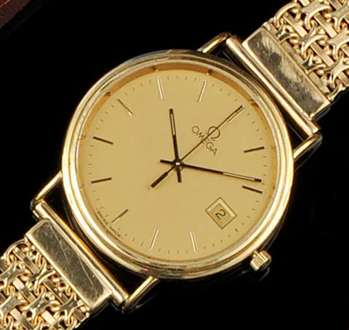 Omega 20.5mm Yellow gold Champagne