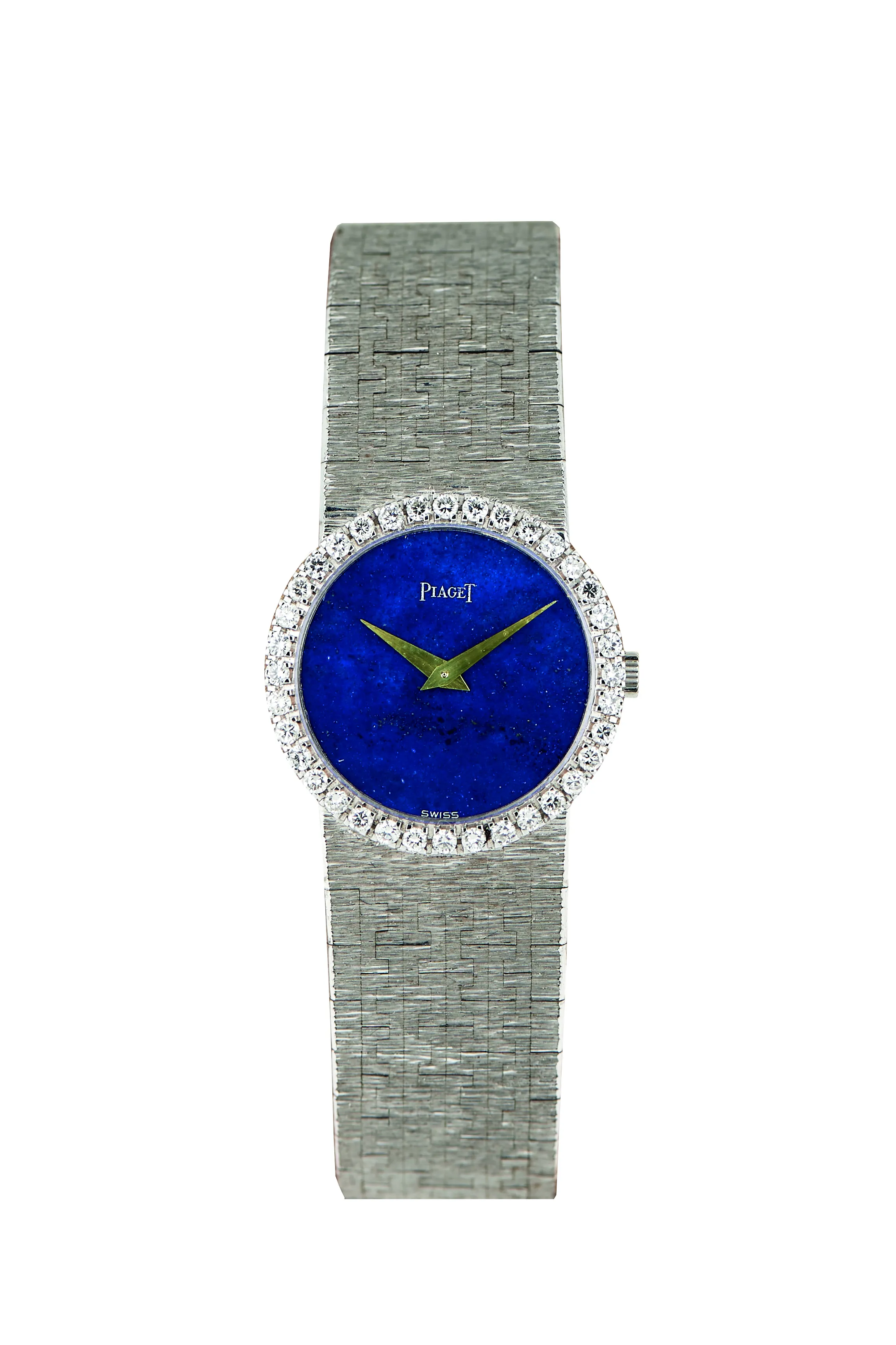 Piaget 9706 A6 24mm White gold and Diamond Lapis lazuli