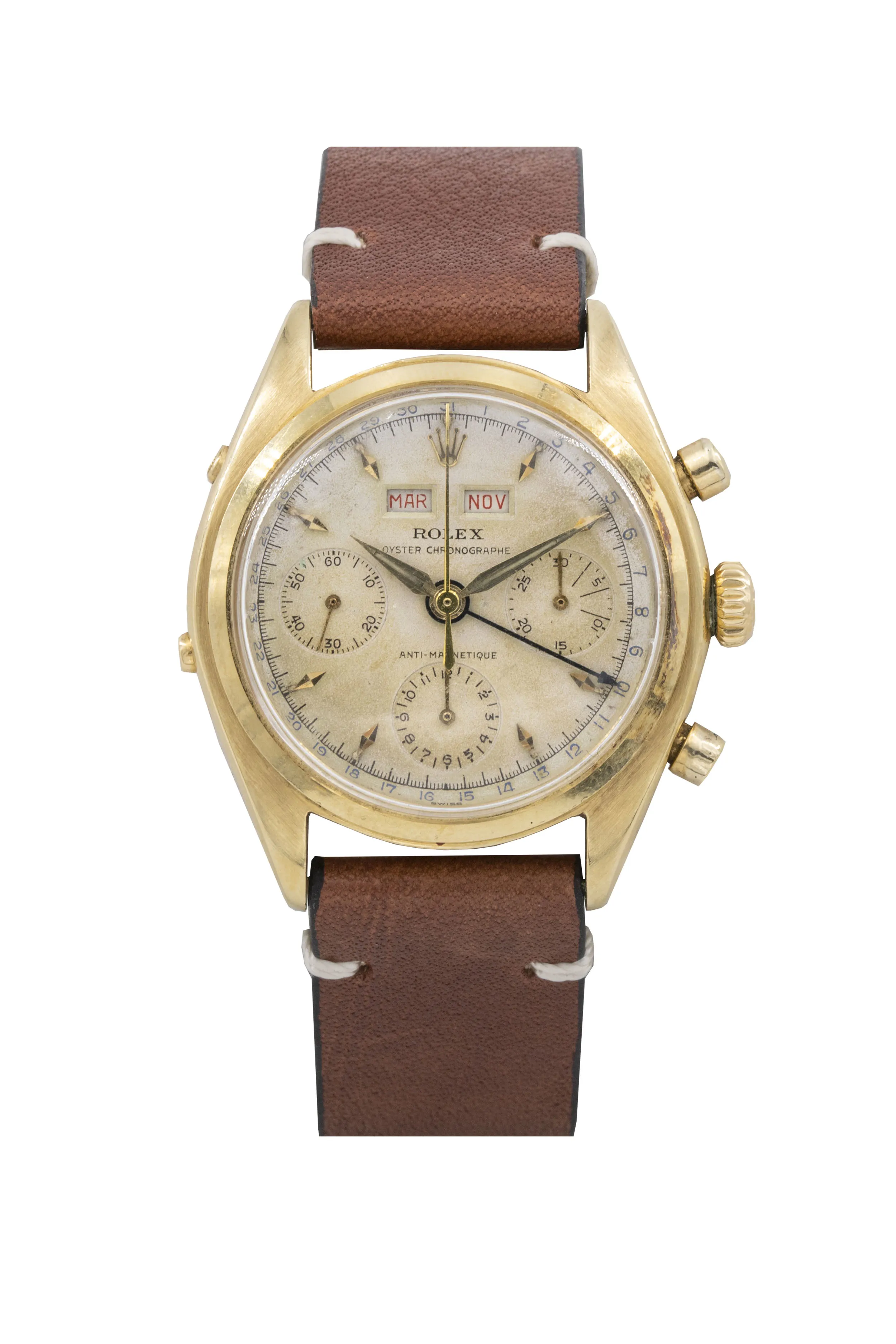 Rolex Chronograph 6036 36.5mm Yellow gold White