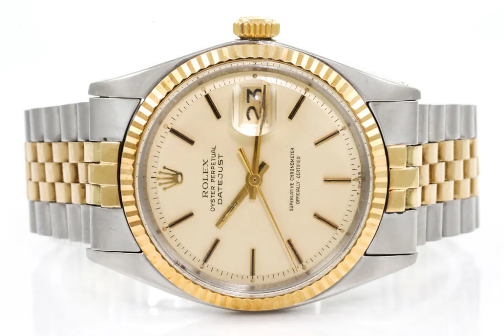 Rolex Datejust 36 1601 36mm Gold and Steel Champagne