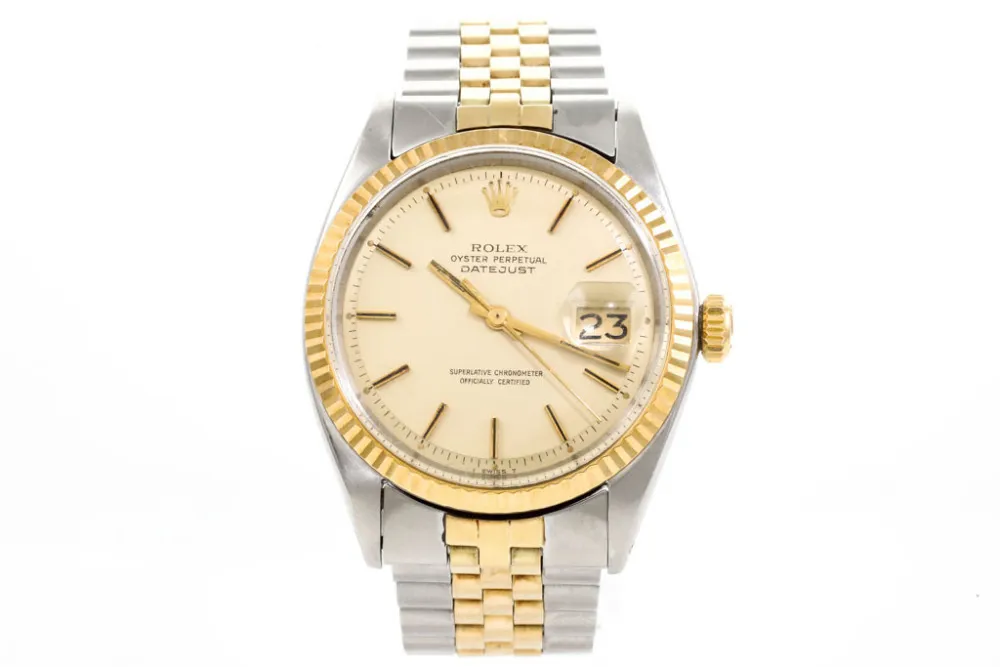 Rolex Datejust 36 1601 36mm Gold and Steel Champagne 3