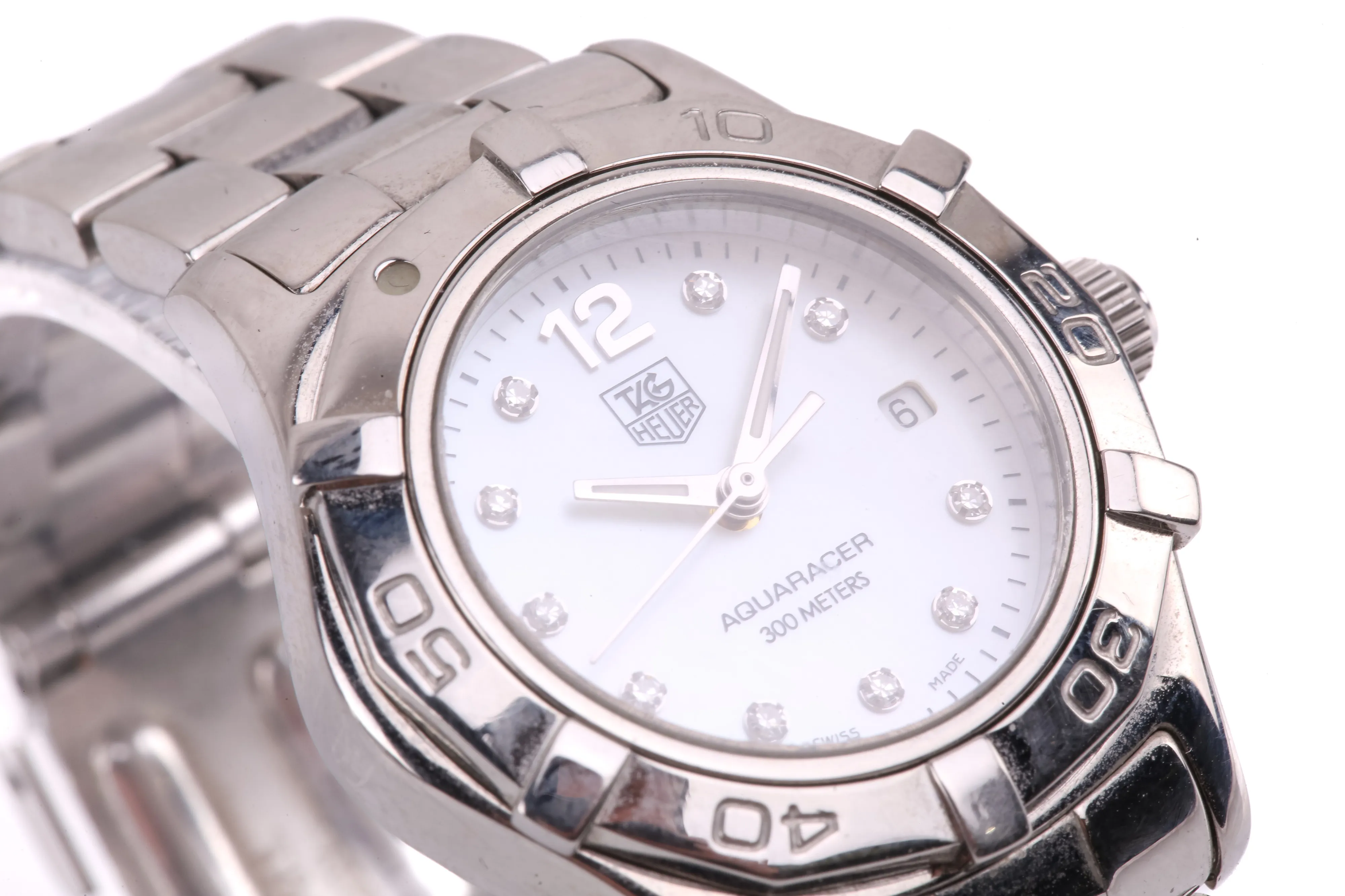 TAG Heuer Aquaracer WAF1415 28mm Stainless steel Mother-of-pearl 2