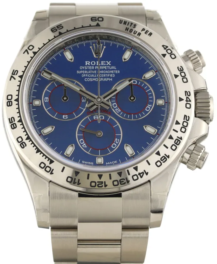 Rolex Daytona 116509 40mm White gold Blue