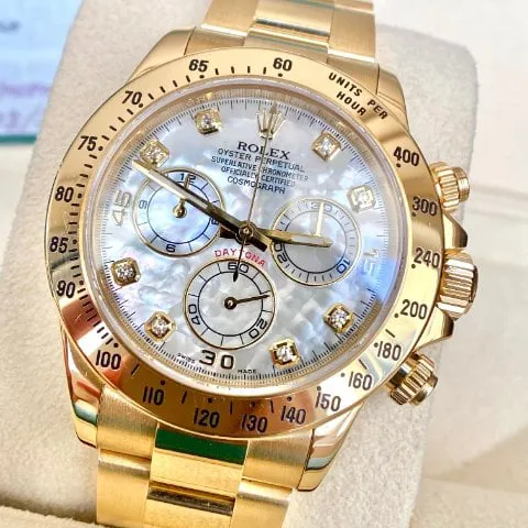 Rolex Daytona 116528 40mm Yellow gold Mother-of-pearl