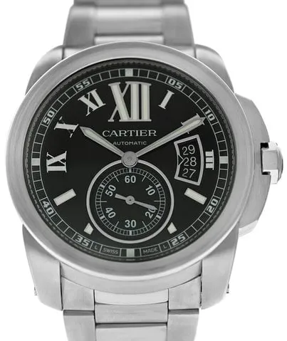 Cartier Calibre de Cartier W7100016 42mm Stainless steel Black