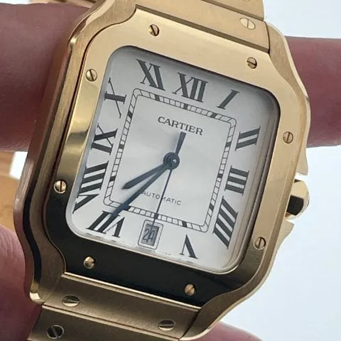 Cartier Santos WGSA0029 40mm Yellow gold Silver