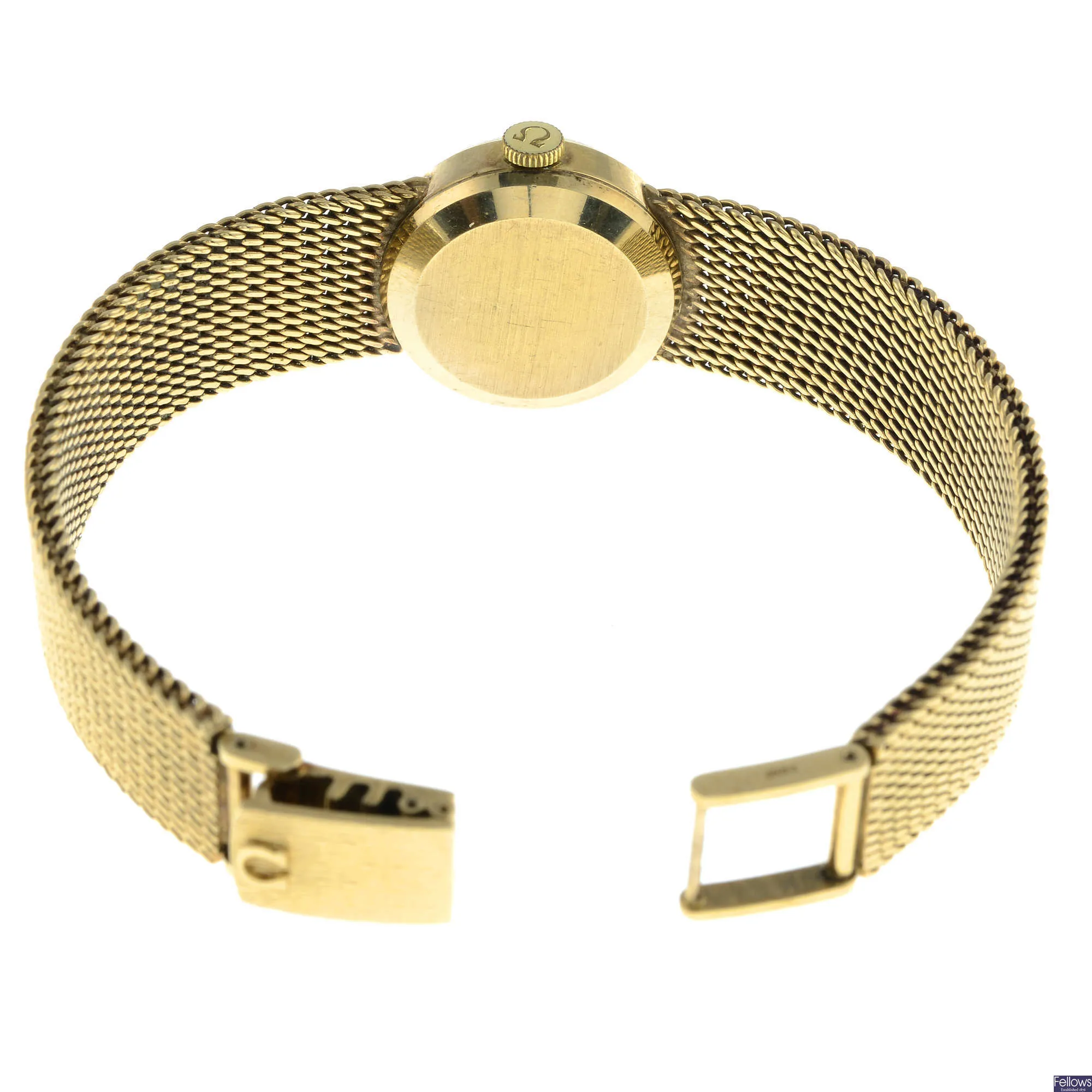 Omega Ladymatic 19mm Yellow gold Silver 1