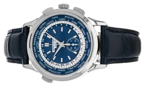 Patek Philippe World Time Chronograph 5930G-010 Patek Philippe World Time Chronograph World Time Chronograph Full Set 5930G Blue Dial 39.5mm White gold Blue