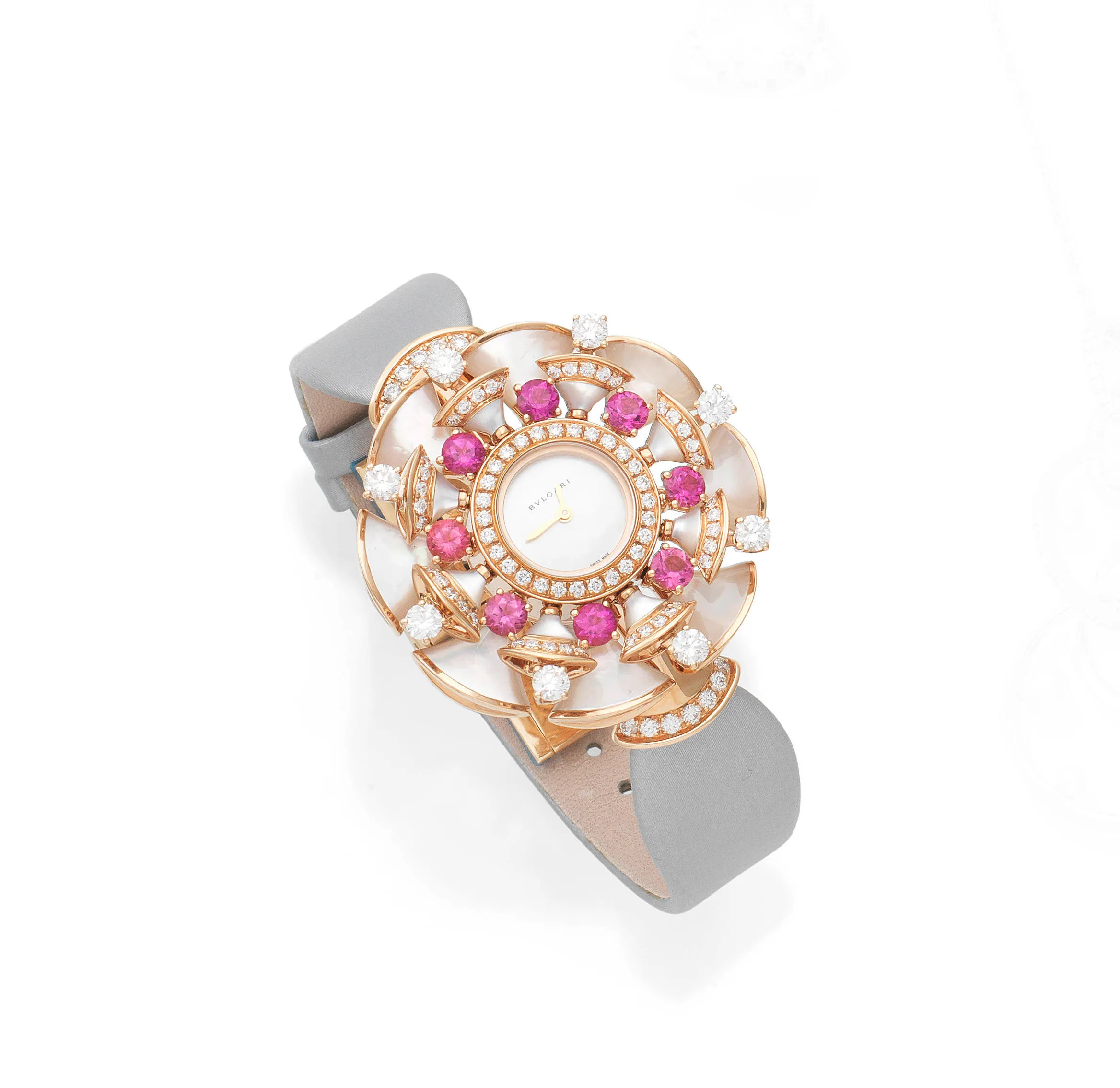 Bulgari Diva's Dream 48mm Rose gold and Diamond Mother-of-pearl