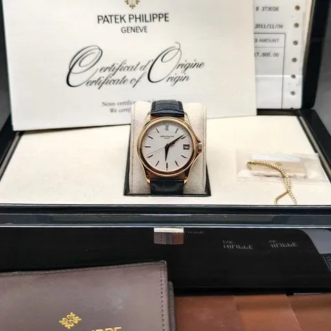 Patek Philippe Calatrava 5127R-001 37mm Rose gold Silver