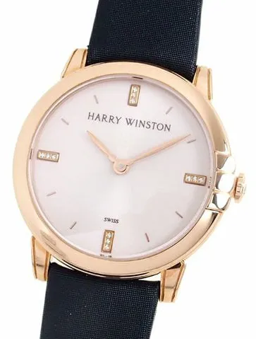 Harry Winston Midnight 450/LQ32R MIDQHM32RR001 32mm Rose gold Silver