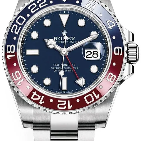 Rolex GMT-Master II 126719BLRO 40mm White gold Blue