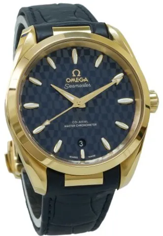 Omega Aqua Terra 522.53.38.20.03.001 38mm Yellow gold Blue