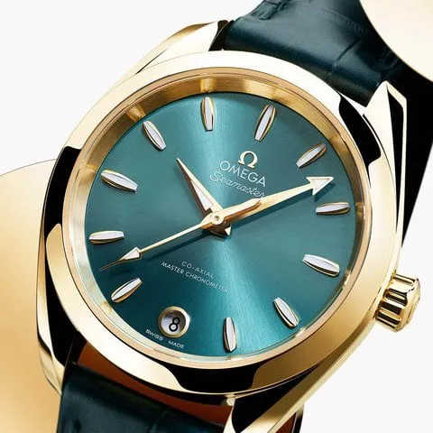 Omega Aqua Terra 150M 220.53.34.20.10.001 34mm Moonshine gold Green