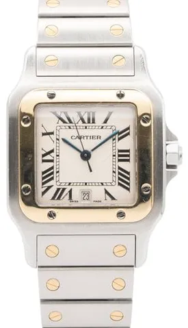 Cartier Santos W20011C4 29mm Yellow gold and Stainless steel White