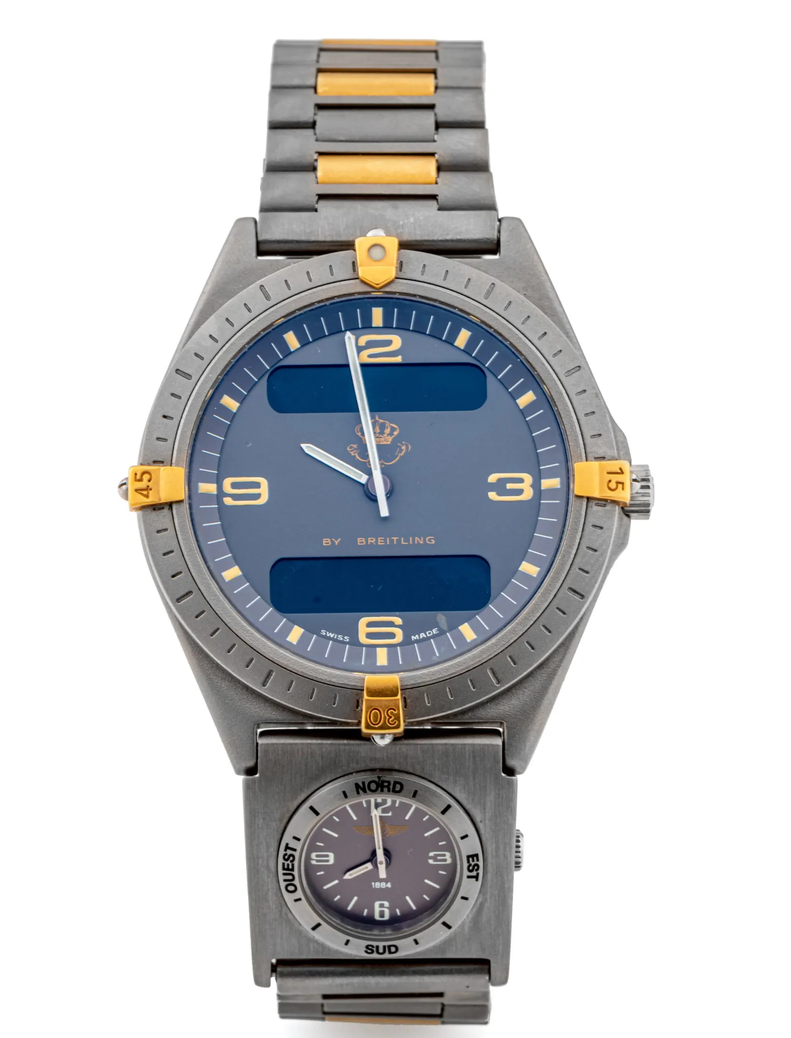 Breitling Aerospace 80360 40mm Yellow gold and titanium Blue