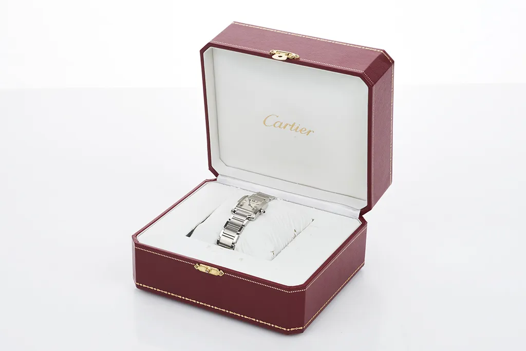 Cartier Tank 2384 20mm Stainless steel Ivory