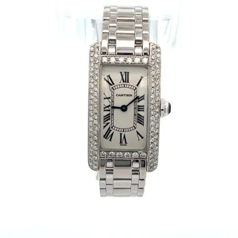 Cartier Tank 19mm White gold Silver