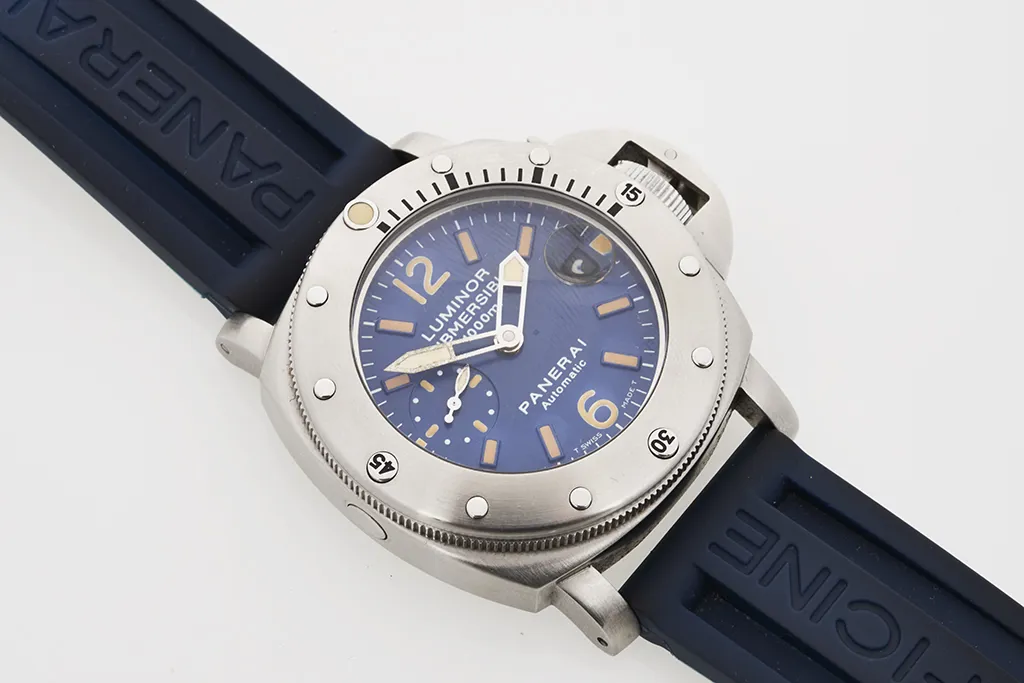 Panerai Submersible PAM 00087 44mm Stainless steel Blue