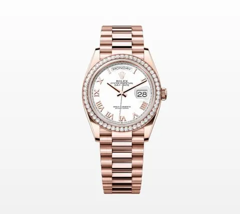 Rolex Day-Date 36 128345RBR 36mm Rose gold White