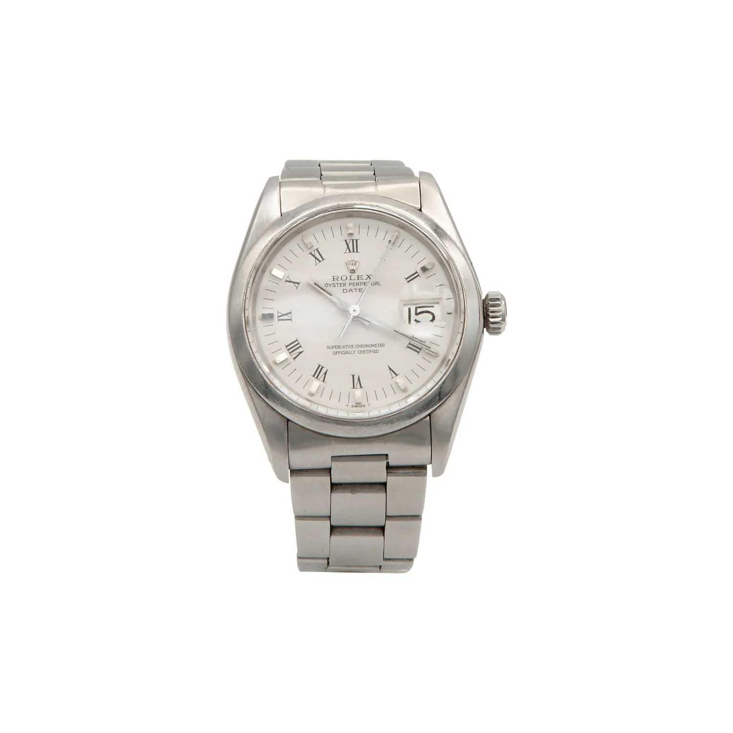 Rolex Oyster Perpetual Date 1500 34mm Stainless steel White