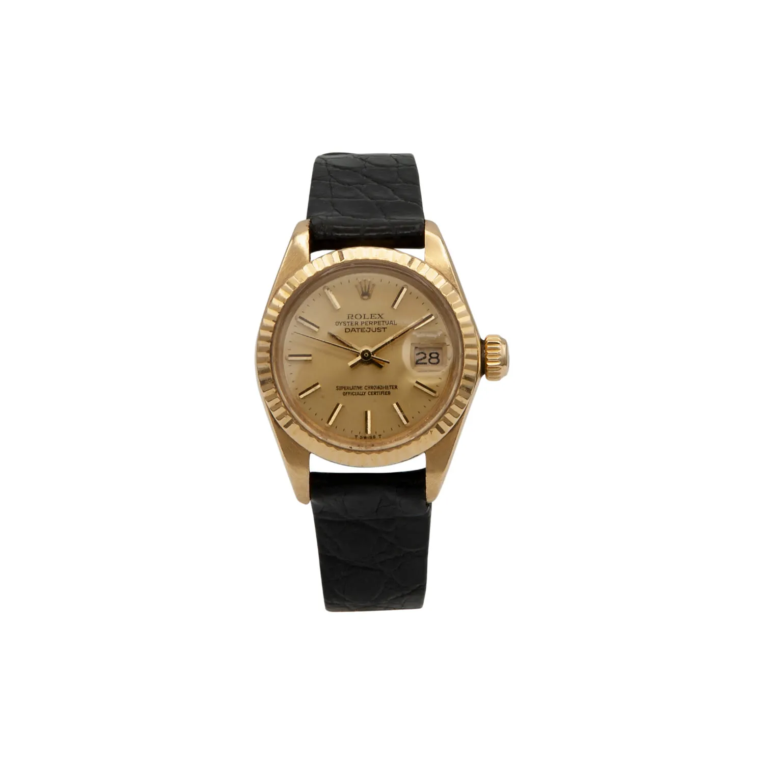 Rolex Oyster Perpetual 26 6718 nullmm Yellow gold and stainless steel Champagne