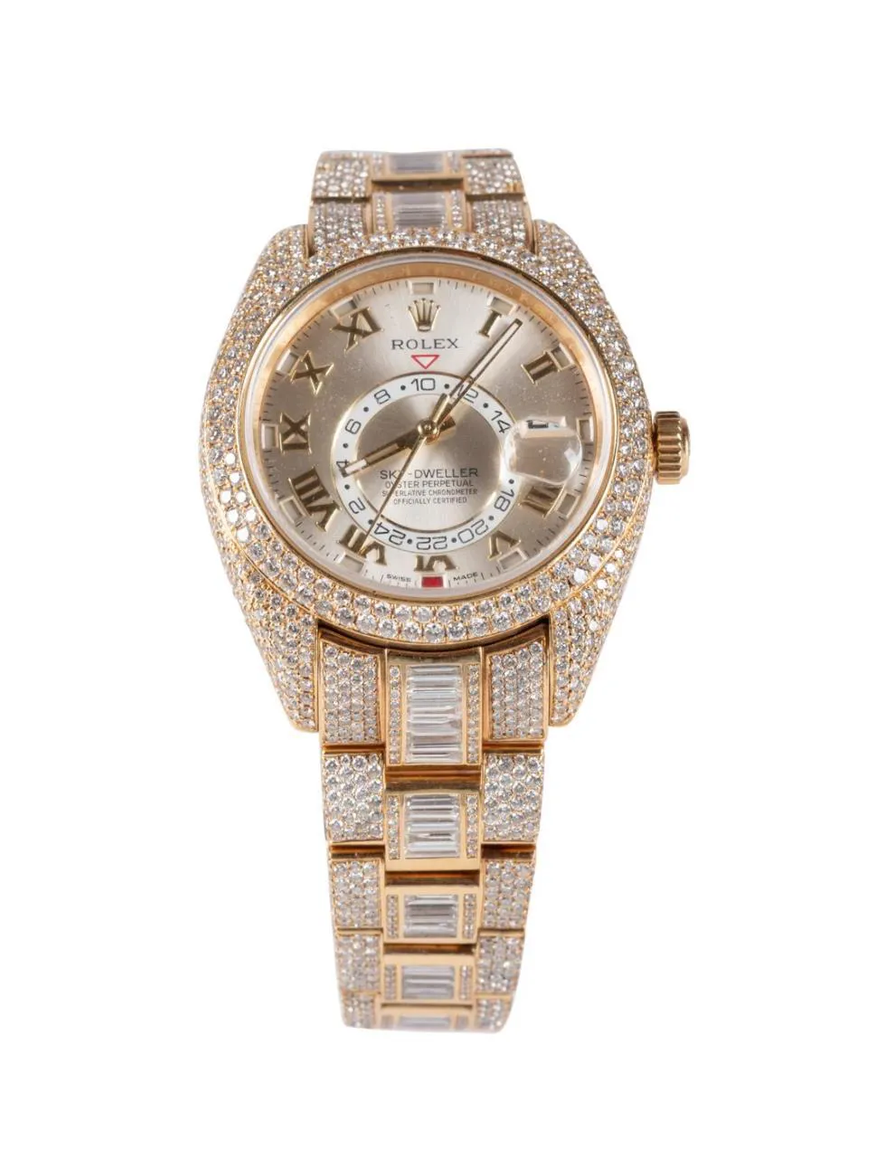 Rolex Sky-Dweller 326938 41mm Rose gold Silver 1