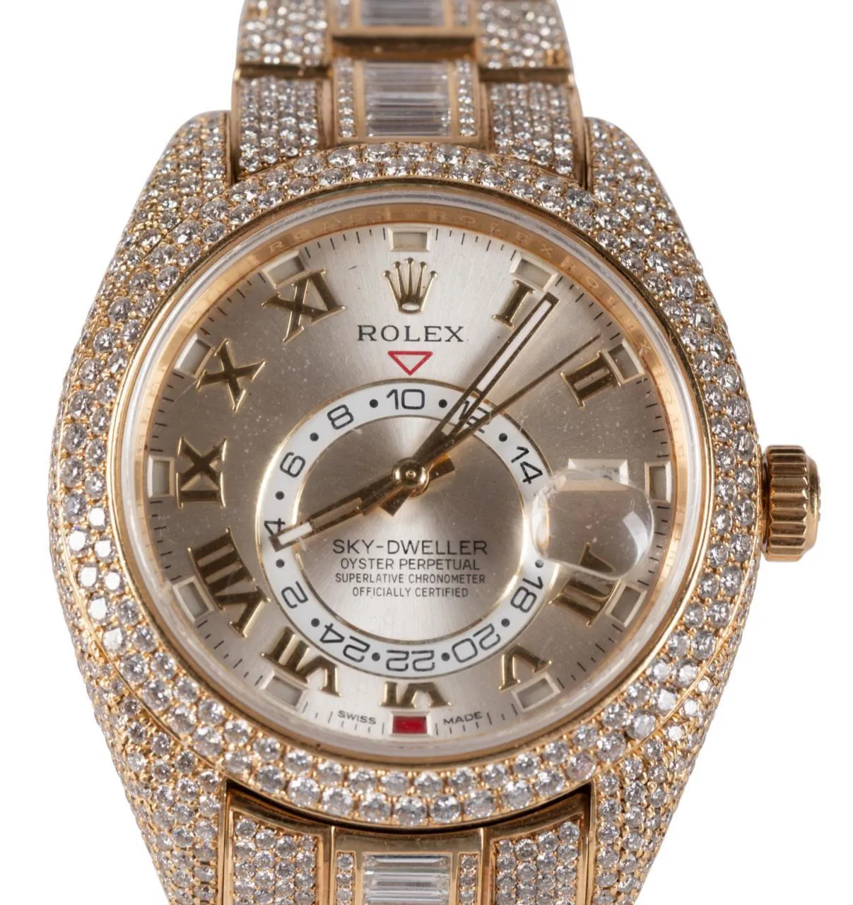 Rolex Sky-Dweller 326938 41mm Rose gold Silver 2