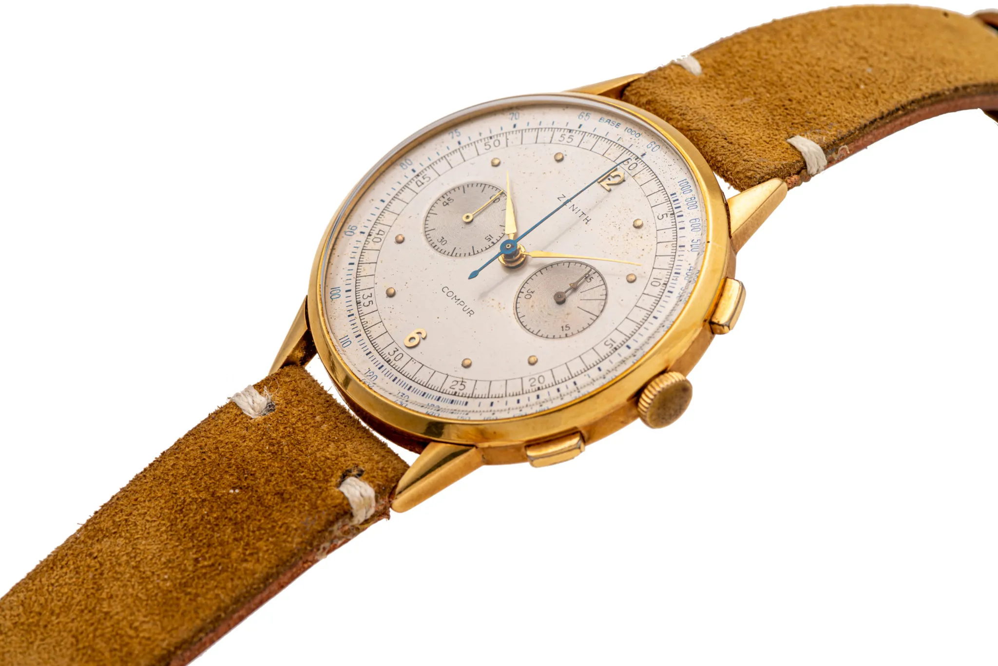 Zenith Compur 12525 46mm Yellow gold White