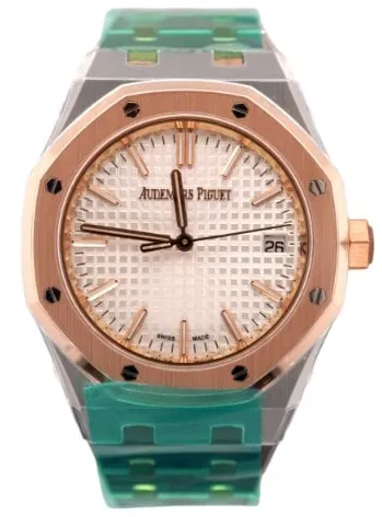 Audemars Piguet Royal Oak 15550SR.OO.1356SR.01 37mm Yellow gold and Stainless steel Silver