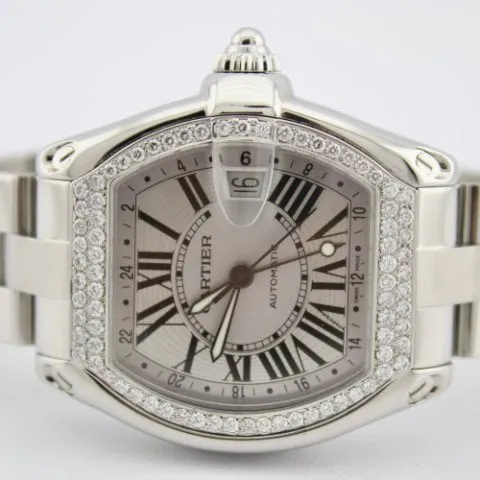 Cartier Roadster W62032X6 48mm Stainless steel Silver