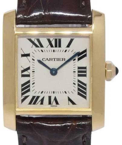 Cartier Tank 1821 25mm Yellow gold Silver