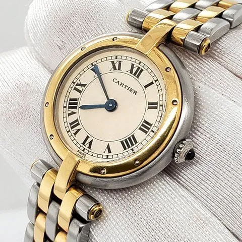 Cartier Panthère 1057920 24mm Yellow gold and Stainless steel Champagne