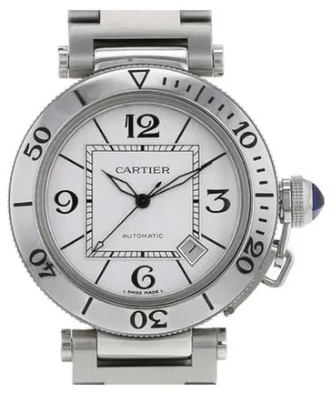 Cartier Pasha 2790 40mm Stainless steel White