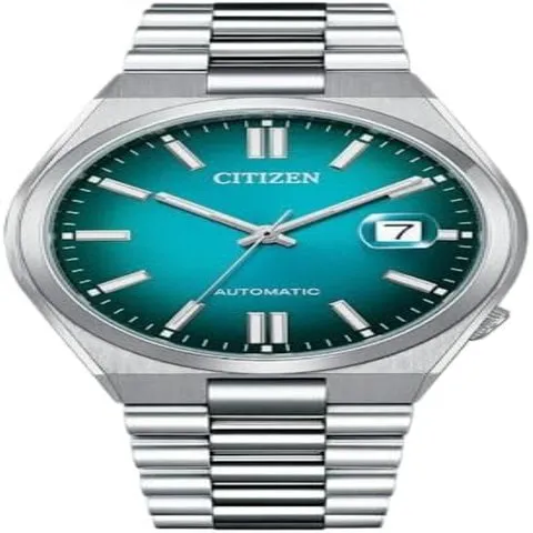 Citizen Men's Stainless Steel Analog Clasp Wrist Watch NJ0151-88X Stainless steel Blue