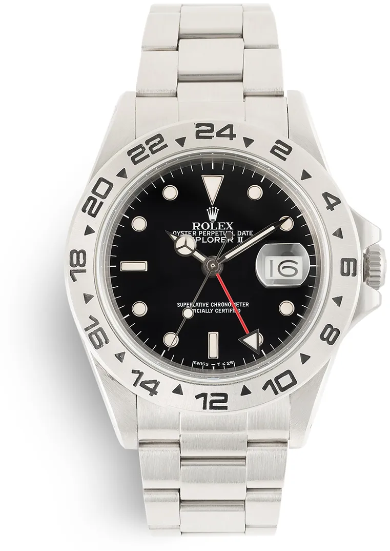 Rolex Explorer II 16550 40mm Stainless steel Black