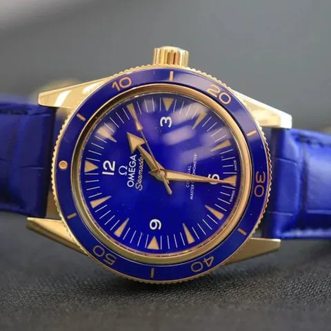 Omega Seamaster 300 234.63.41.21.99.002 41mm Yellow gold Blue