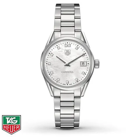 TAG Heuer Carrera Lady WAR1314.BA0778 32mm Stainless steel White