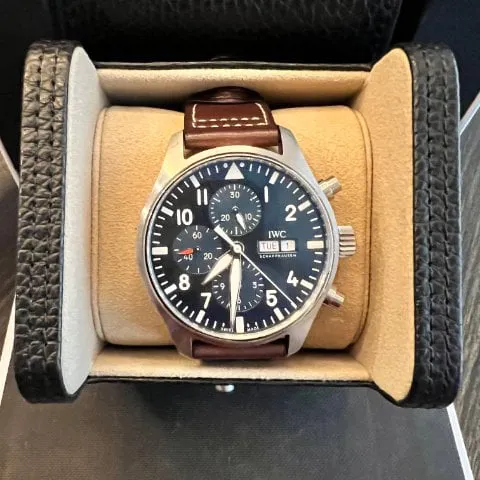 IWC Pilot Chronograph IW377714 43mm Stainless steel Blue