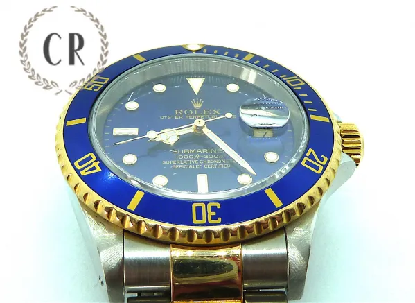 Rolex Submariner 16613 T 40mm Yellow gold and Stainless steel Blue