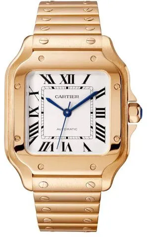 Cartier Santos WGSA0031 35mm Rose gold Silver