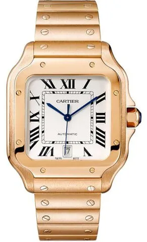 Cartier Santos WGSA0018 40mm Rose gold Silver