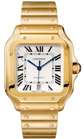 Cartier Santos WGSA0029 40mm Yellow gold Silver