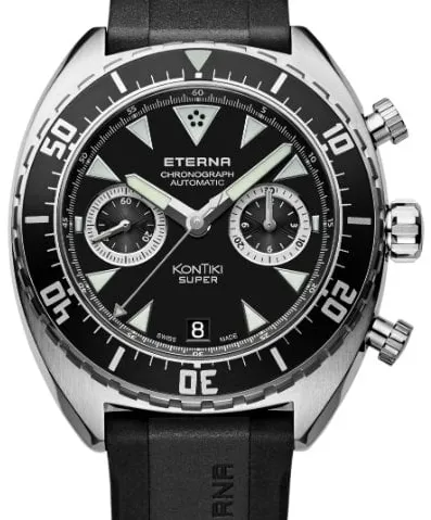 Eterna Super Kontiki 7770.41.49.1382 45mm Stainless steel Black